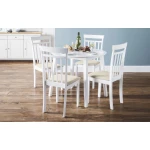 Corisel Wooden White Chair - Image 2