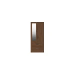 Marianne Two Door Mirror Wardrobe Drawers - Walnut