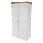 Shelton Pine And White 2 Door Wardrobe