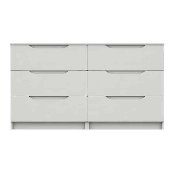 Sinata Gloss 3 Drawer Double Chest Fully Assembled