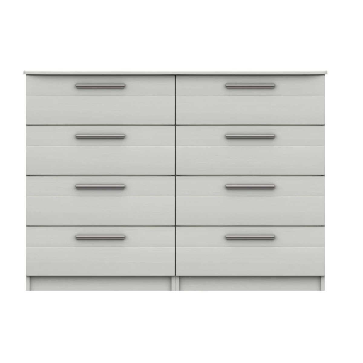 Midas Four Drawer Double Chest - White Woodgrain