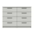 Midas Four Drawer Double Chest - White Woodgrain