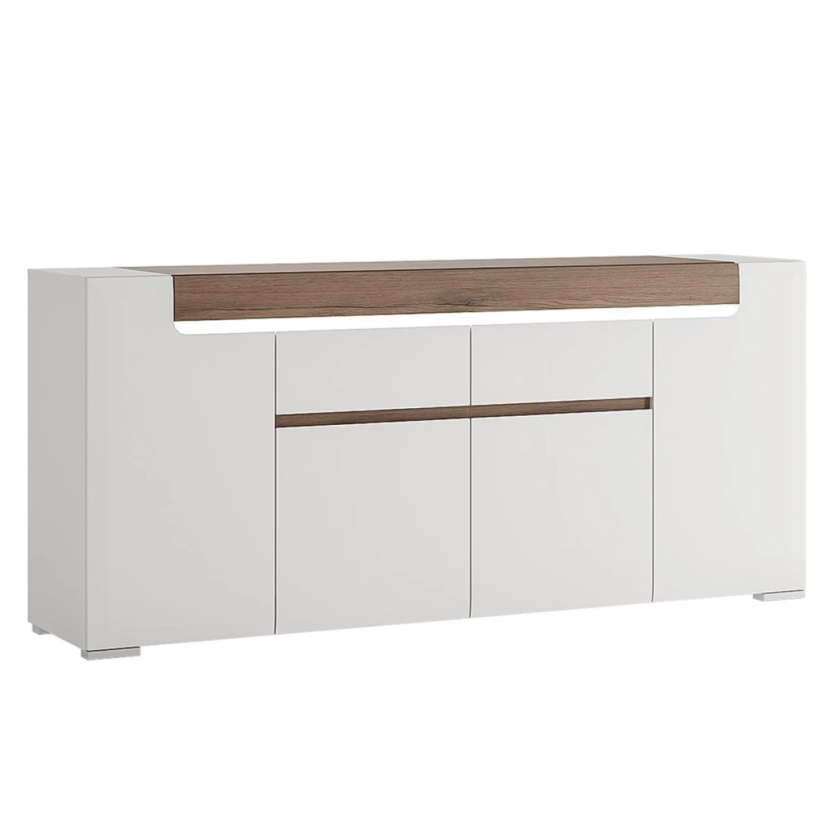 Canada Wide 4 Door 2 Drawer Sideboard (Inc Plexi Lighting)