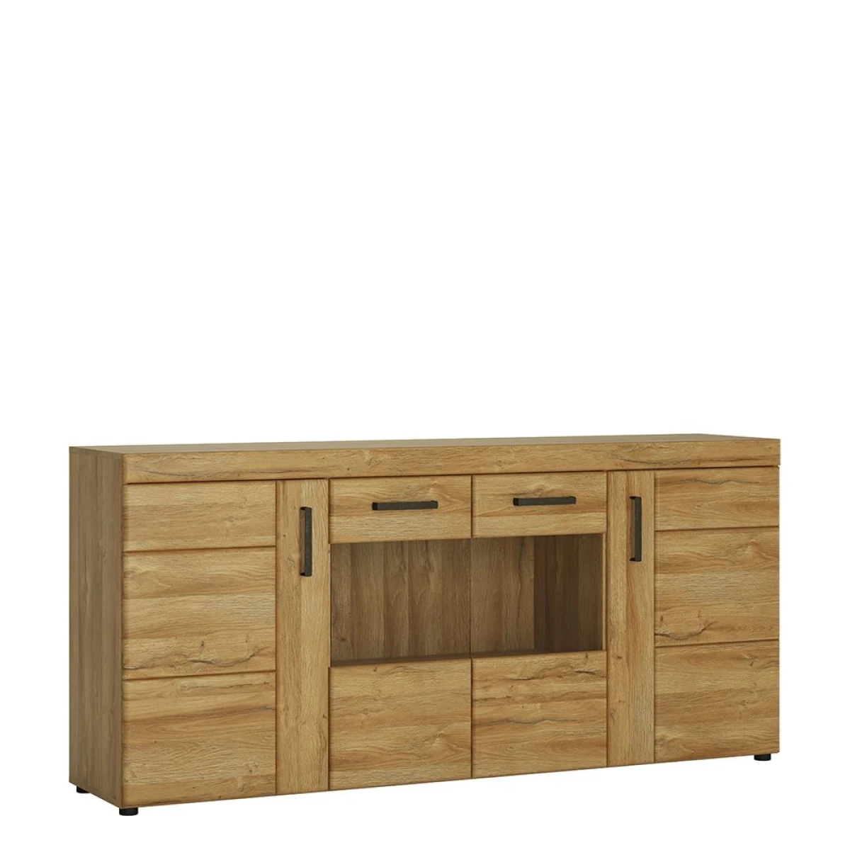 Bold 4 Door Wide Glazed Sideboard