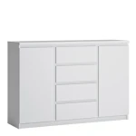 Karino 2 Door 4 Drawer Sideboard In White