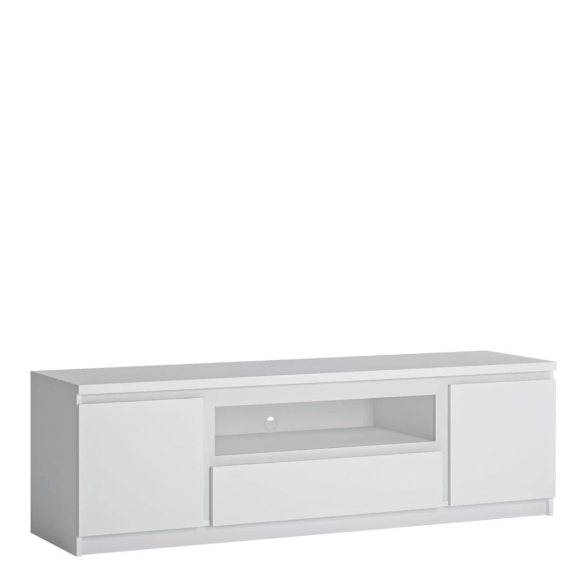 Karino 2 Door 1 Drawer 166 cm Wide TV Cabinet In White