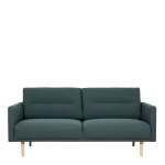 Vickie 2.5 Seater Sofa - Dark Green Oak Legs