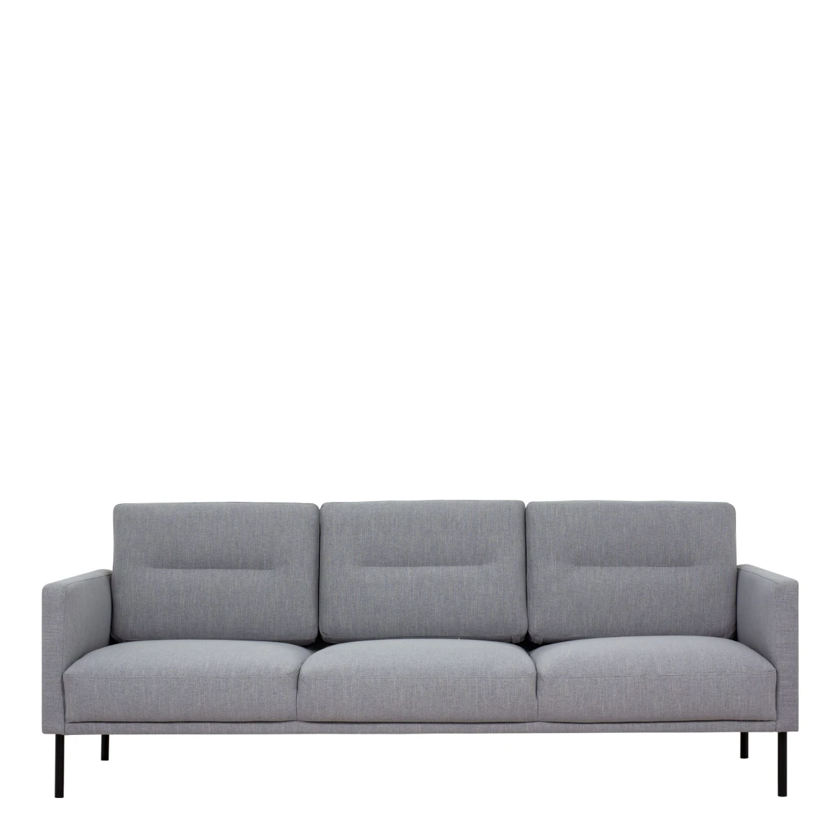 Vickie 3 Seater Sofa - Grey Black Legs