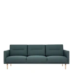 Vickie 3 Seater Sofa - Dark Green Oak Legs