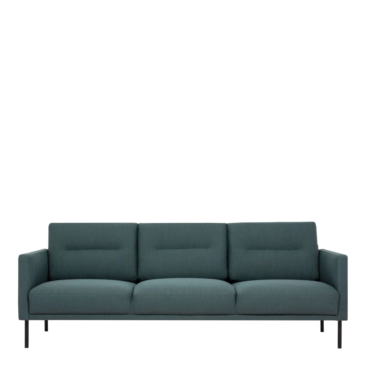 Vickie 3 Seater Sofa - Dark Green Black Legs