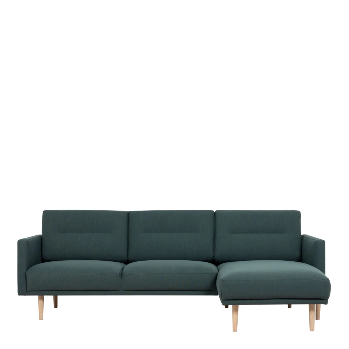 Vickie Chaiselongue Sofa (Rh) - Dark Green Oak Legs