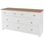 Shelton Pine White 6 2 Drawer Chest