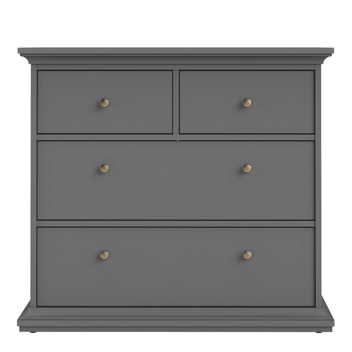 Chest Of 4 Drawers In Matt Grey