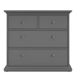 Chest Of 4 Drawers In Matt Grey