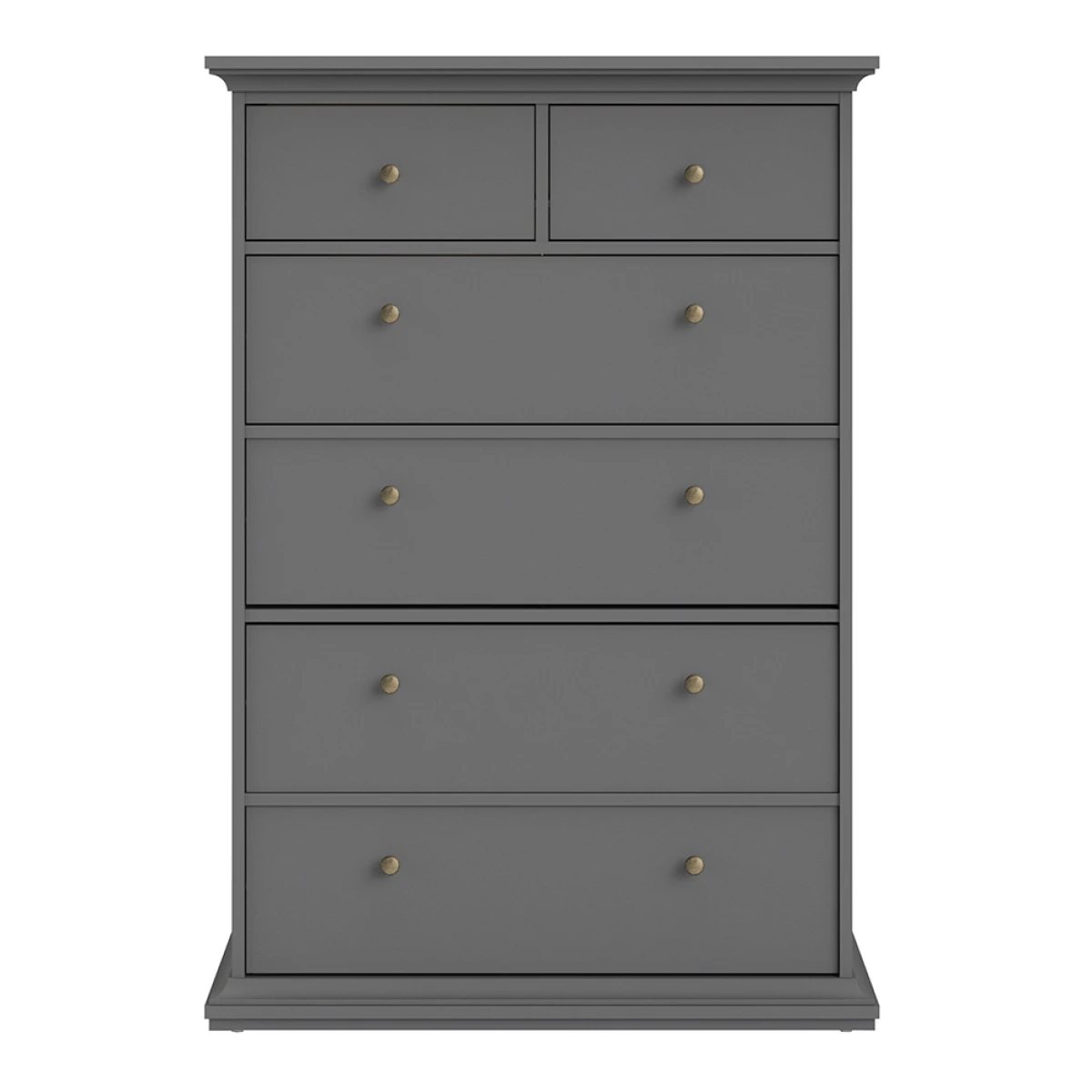 Chest Of 6 Drawers In Matt Grey