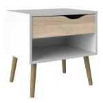 Solo Bedside 1 Drawer In White Oak