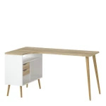 Solo Desk 2 Drawer in White Oak