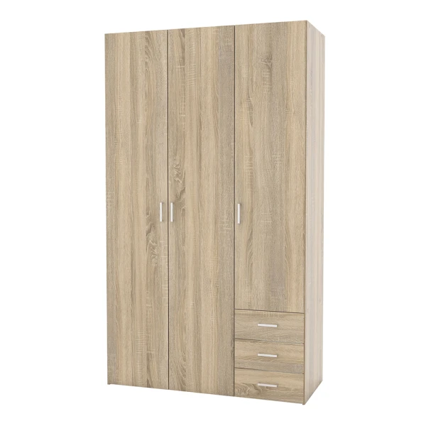 Zacon Wardrobe - Oak Doors - Oak Frame