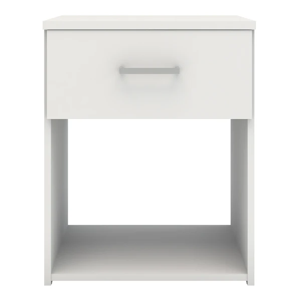 Zacon Bedside 1 Drawer In White