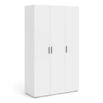 Tele Wardrobe with 3 doors in White