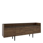 Unity Sideboard 2 Drawers 3 Doors In Walnut Black