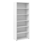 Premier Bookcase 5 Shelves In White