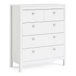 Tarid Chest 3+2 Drawers In White