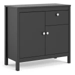 Tarid Sideboard 2 Doors + 1 Drawer In Matt Black