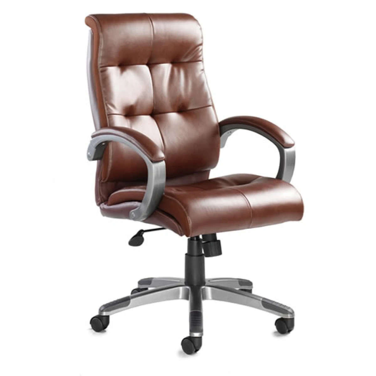 Cayton Brown Office Leather Faced Managers Chair