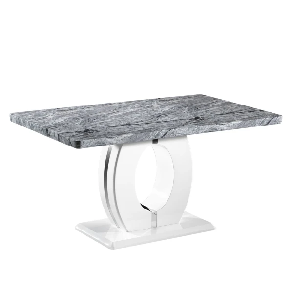 Poseidon Medium Marble Effect Top Table