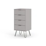 Augustine Grey 4 Drawer Narrow Chest Of Drawers