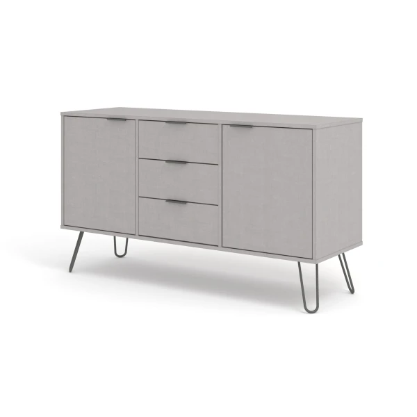 Augustine Grey Medium Sideboard 2 Door 3 Drawers