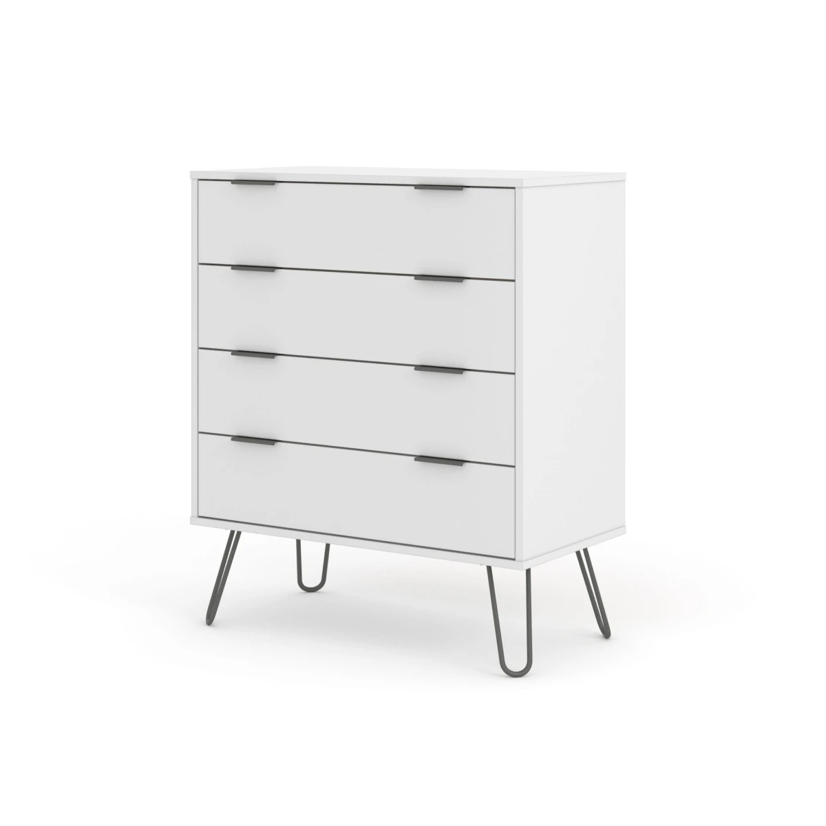 Augustine White 4 Drawer Chest Of Drawers