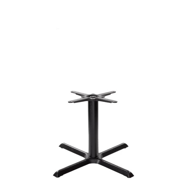 Black Cruciform Table Base - Medium - Coffee Height - 480 Mm