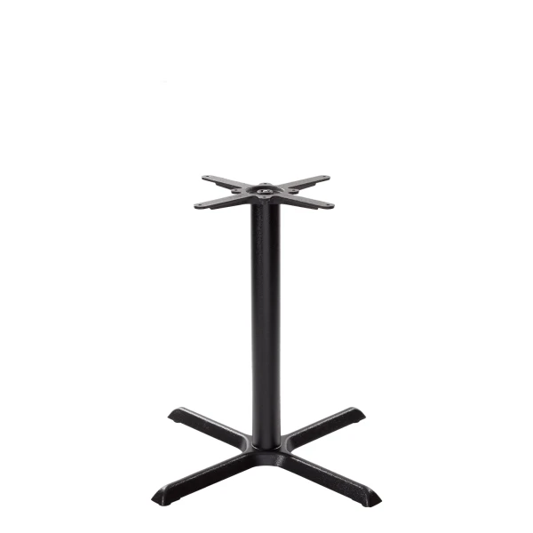 Black Cruciform Table Base - Medium - Height - 730 mm