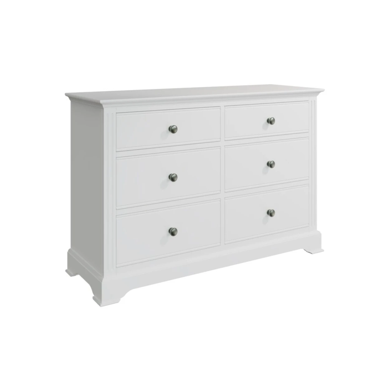 Queron White 6 Drawer Chest of Drawers