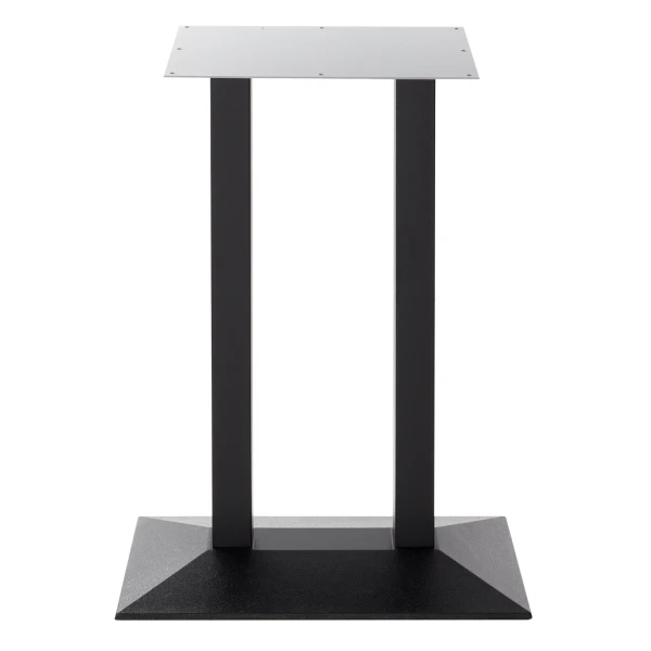 Black cast iron pyramid table base - Twin 1050 mm