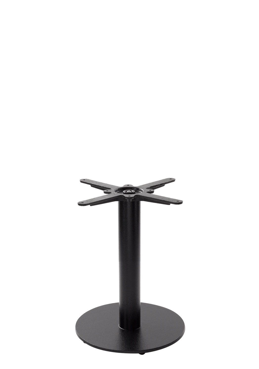 Black Cast Iron Round Table Base - Small - Coffee Height - 480 Mm Black Cast Iron Round Table Base - Small - Coffee Height - 480 Mm