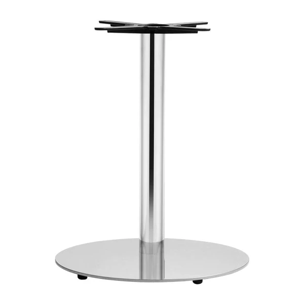 Bromley Sleek Base - Mirrored Chrome Large Round - Dining