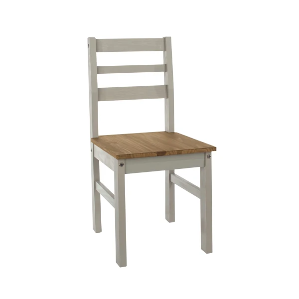 Dinea Grey Ladder Back Chair (Pair)