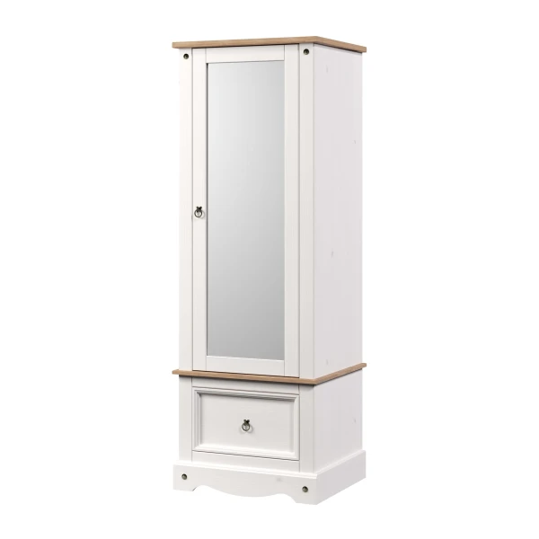 Corite Pine Armoire With Mirrored Door