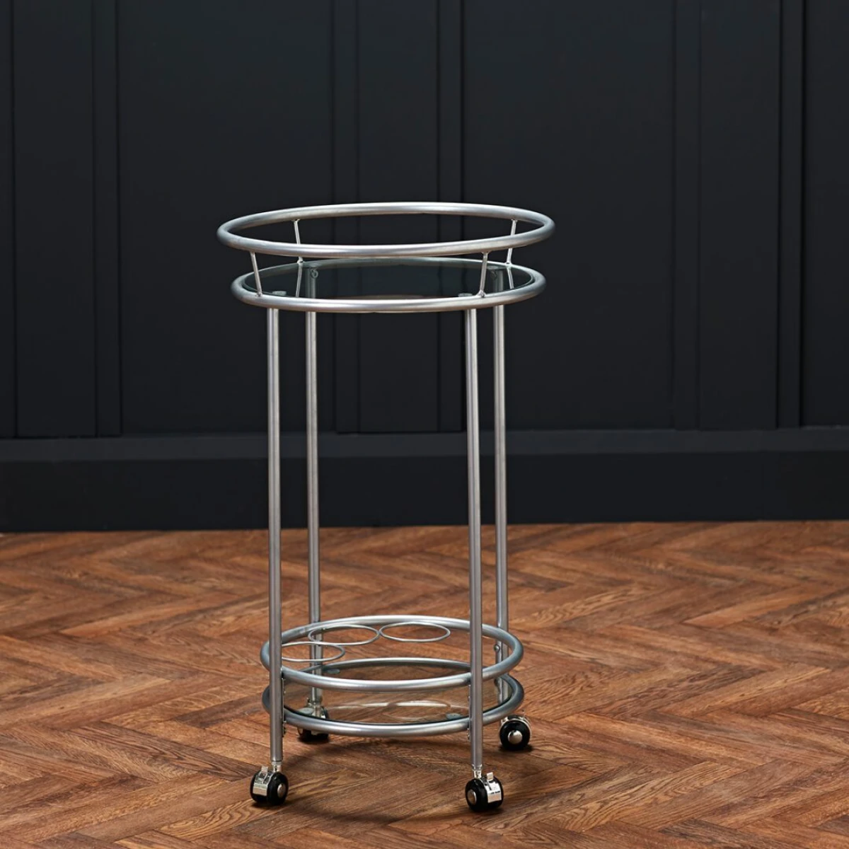 Pirell Drinks Trolley Silver - Image 2