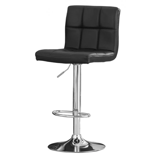 Subic Bar Stool PU Chrome & Black