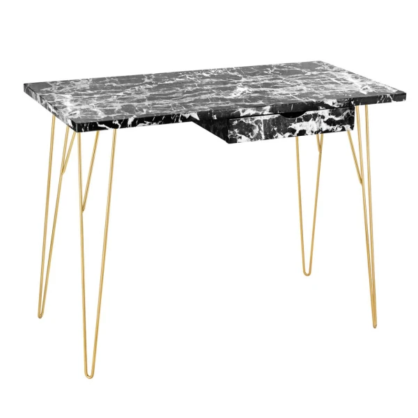 Dunnosion Desk Black Marble