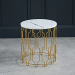 Taste End Table White Marble