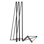 Black Hairpin Leg - Pack Of 4 - Height 730Mm