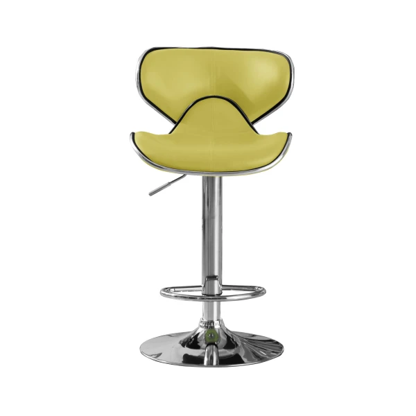 Polsode Bar Stool PU Chrome & Lime (2s)