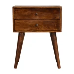 Hikol Chestnut Modern Solid Wood Bedside