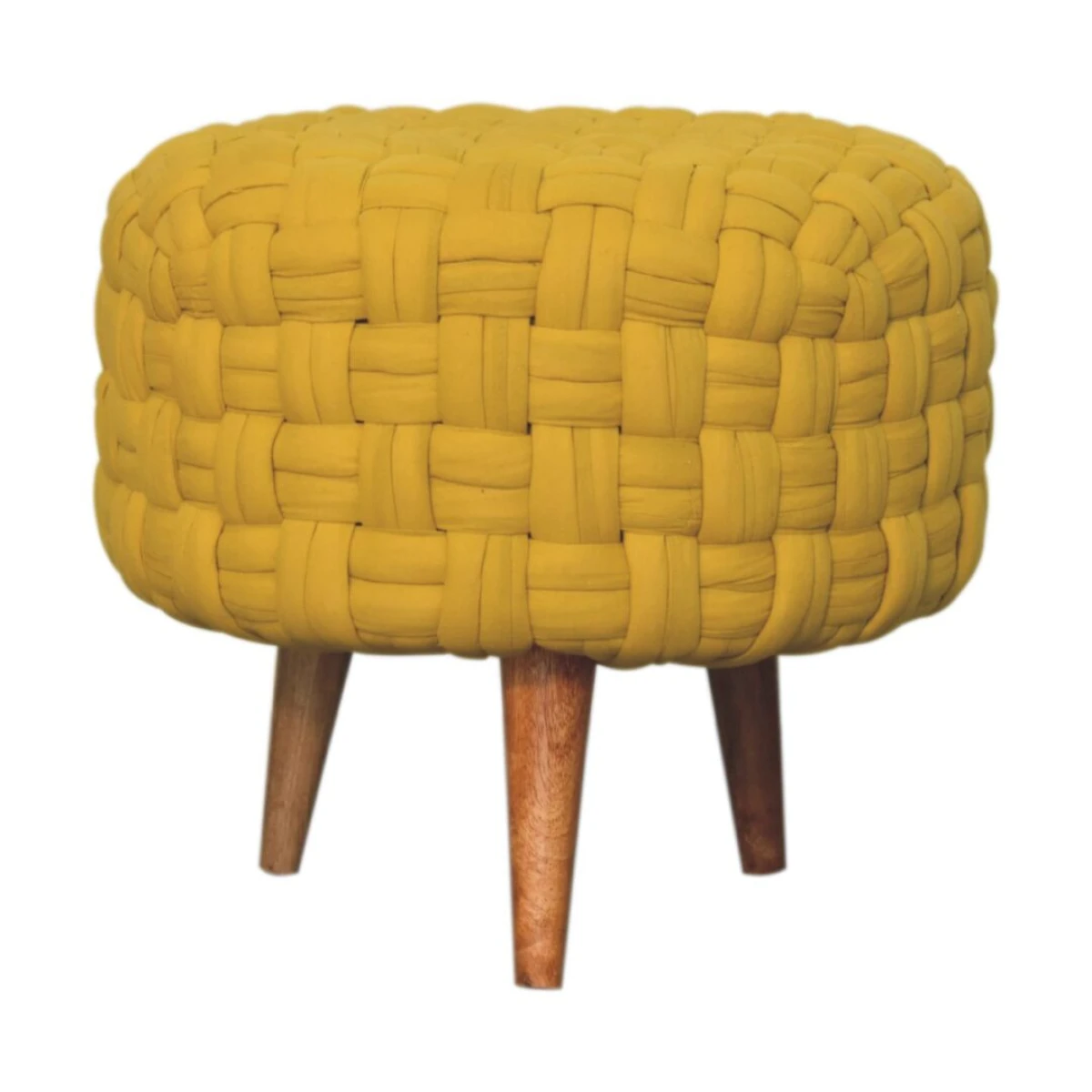 Mustard Tube Footstool