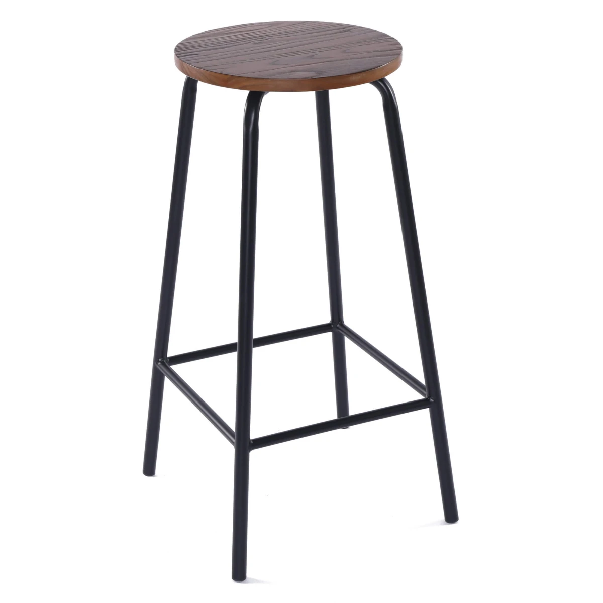 Roxel Bar Stool Black & Natural